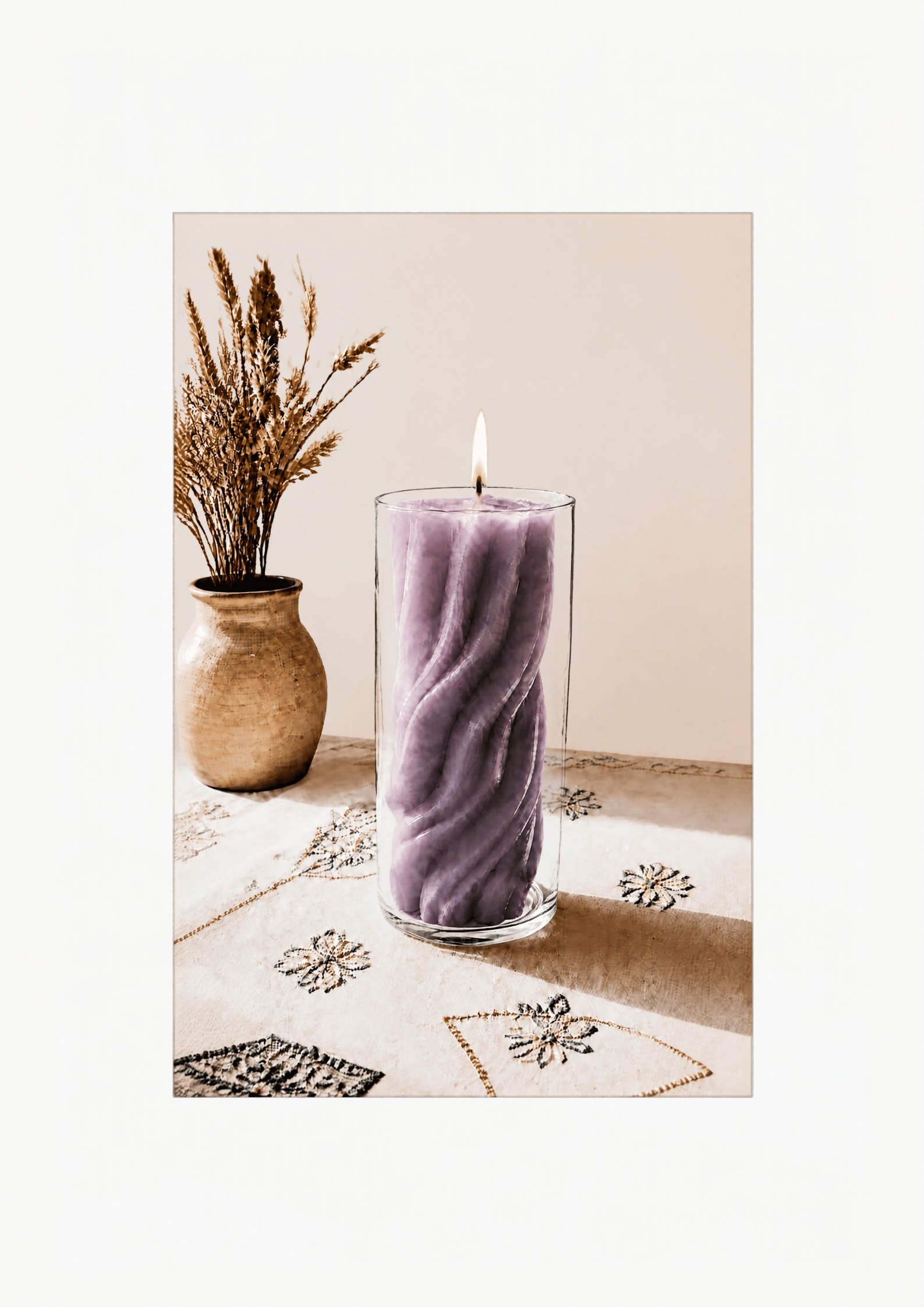 Vela Aromática de Soya con Aroma a Lavanda
